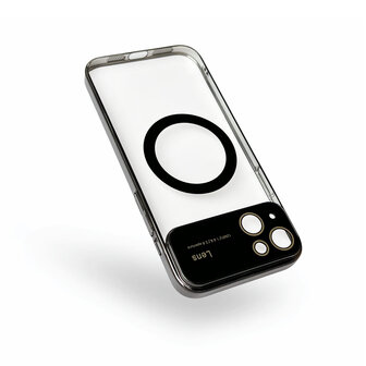 iPhone 15 Plus Zwart - MagSafe TPU Back Cover - Camera Protector