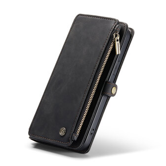 iPhone 15 Charcoal Gray - MagSafe Book Case met Rits