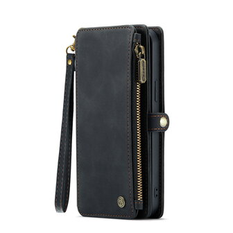 iPhone 15 Charcoal Gray - MagSafe Book Case met Rits