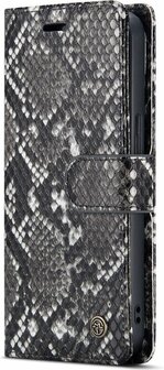 iPhone 13 Zwart - 2 in 1 Slangen Book Case