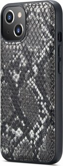 iPhone 13 Zwart - 2 in 1 Slangen Book Case