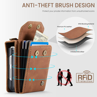 Samsung Flip 6 - Sienna Brown - Book Case met Koord