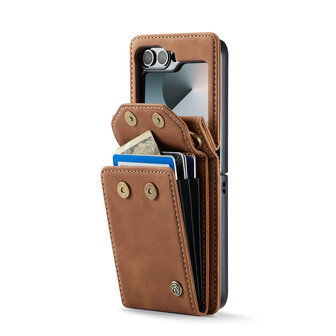 Samsung Flip 6 - Sienna Brown - Book Case met Koord
