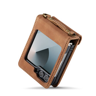 Samsung Flip 6 - Sienna Brown - Book Case met Koord