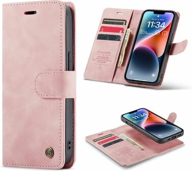 iPhone 14 Pale Pink - 2 in 1 Book Case