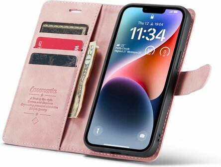 iPhone 14 Pale Pink - 2 in 1 Book Case