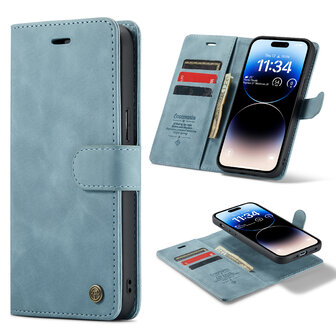 iPhone 13 Pro Aqua Blue - 2 in 1 Book Case