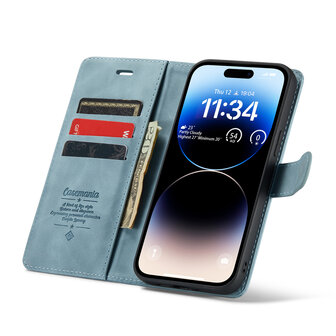 iPhone 13 Pro Aqua Blue - 2 in 1 Book Case