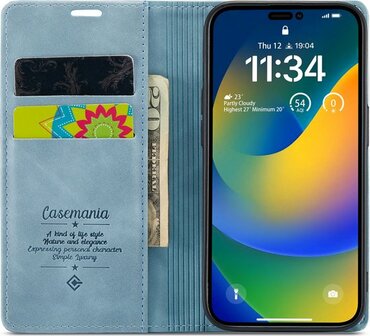 iPhone 14 Pro Max Aqua Blue - Book Cover