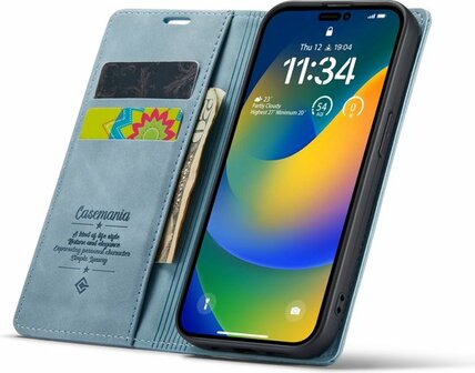 iPhone 14 Pro Max Aqua Blue - Book Cover