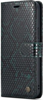 iPhone 13 Pro Groen - 2 in 1 Slangen Book Case