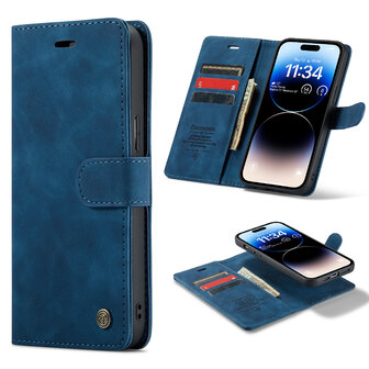 iPhone 13 Pro Navy Blue - 2 in 1 Book Case