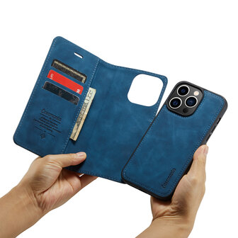 iPhone 13 Pro Navy Blue - 2 in 1 Book Case