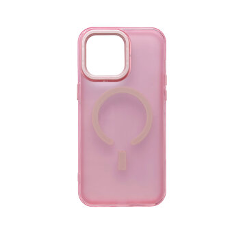 iPhone 15 Roze - Extra Stevig TPU Back Cover - Geschikt voor Magsafe