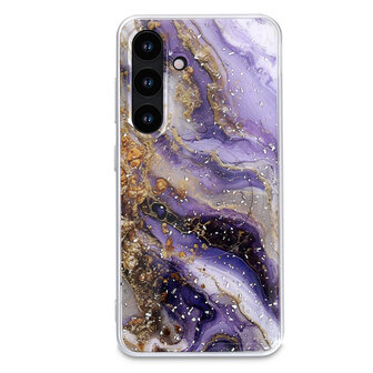 Samsung S25 Plus - Paars - Marmer MagSafe Back Cover