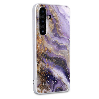 Samsung S25 Plus - Paars - Marmer MagSafe Back Cover