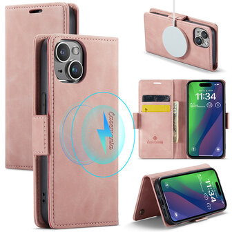 iPhone 15 Pale Pink - MagSafe Book Case