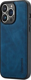 iPhone 14 Pro Max Navy Blue- 2 in 1 Book Case