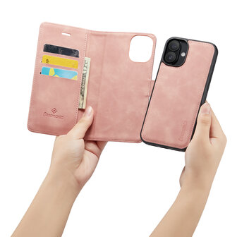 iPhone 16 Plus - Pale Pink - 2 in 1 Book Case