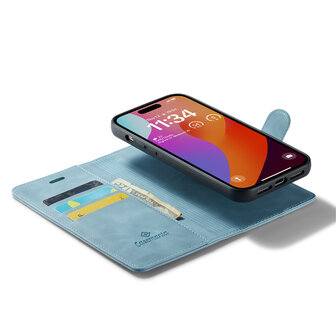 iPhone 15 Aqua Blue - 2 in 1 MagSafe Book Case