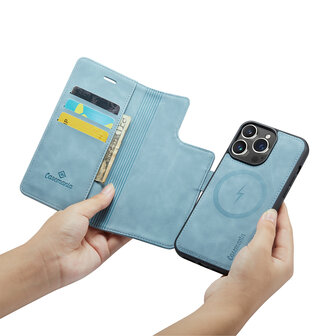 iPhone 15 Aqua Blue - 2 in 1 MagSafe Book Case