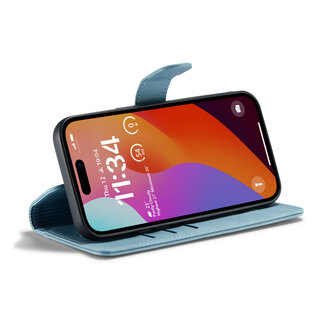 iPhone 15 Aqua Blue - 2 in 1 MagSafe Book Case