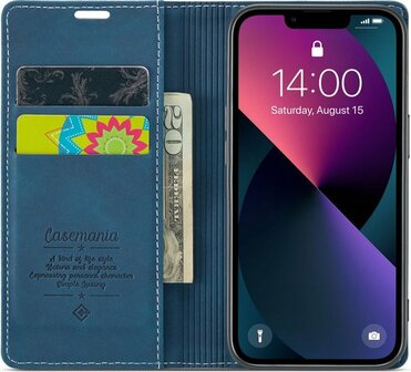 iPhone 13 Mini Navy Blue - Book Case