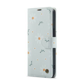 iPhone 14 Pro met Madeliefje Print - Book Case