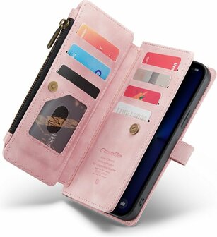 iPhone 13 Pro Pale Pink - Book Case met Rits