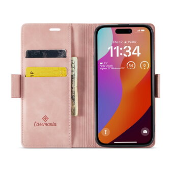 iPhone 15 Pro Pale Pink - MagSafe Book Case