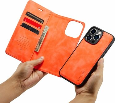 iPhone 14 Pro Topaz Orange - 2 in 1 Book Case