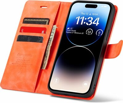 iPhone 14 Pro Topaz Orange - 2 in 1 Book Case