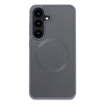 Samsung S25 Plus - Grijs - Carbon MagSafe Back Cover