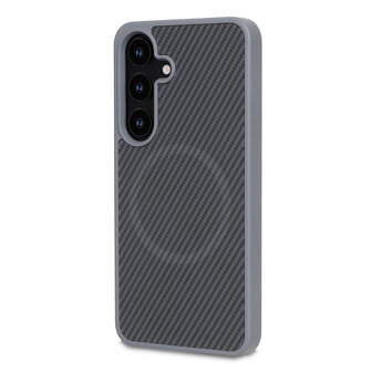 Samsung S25 Plus - Grijs - Carbon MagSafe Back Cover