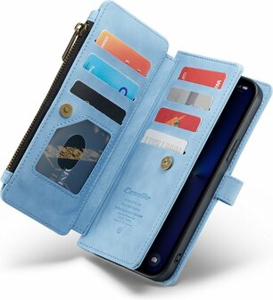iPhone 13 Pro Max Sky Blue - Book Case met Rits