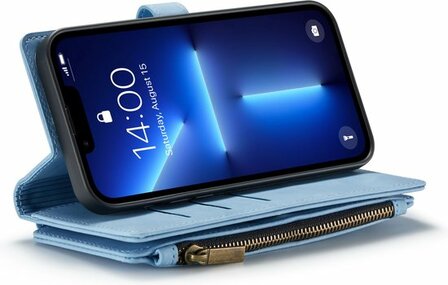 iPhone 13 Pro Max Sky Blue - Book Case met Rits