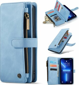 iPhone 13 Mini Sky Blue - Book Case met Rits
