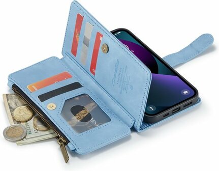iPhone 13 Mini Sky Blue - Book Case met Rits