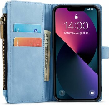 iPhone 13 Mini Sky Blue - Book Case met Rits
