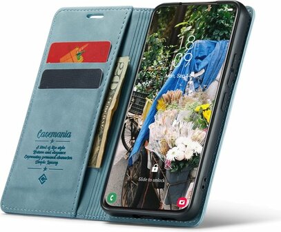 Samsung S23 Aqua Blue - Book Cover