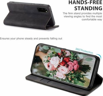 Samsung S20 FE Vintage Zwart - Book Case