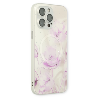 iPhone 14 Pro Paars - MagSafe TPU Marmer