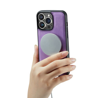 iPhone 14 Bright Lila - 2 in 1 MagSafe Book Case
