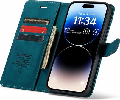 iPhone 14 Pro Emerald Green - 2 in 1 Book Case