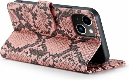 iPhone 13 Mini Roze - Slangen Book Case