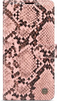 iPhone 13 Mini Roze - Slangen Book Case