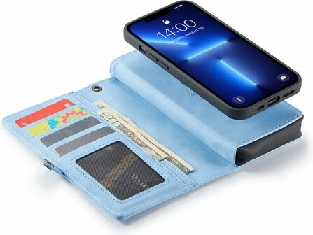 iPhone 13 Mini Sky Blue - 2 in 1 Extra Vakken Book Case