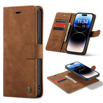 iPhone 13 Pro Max Sienna Brown - 2 in 1 Book Case