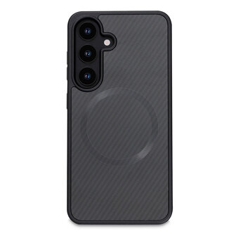 Samsung S25 - Zwart - Carbon MagSafe Back Cover