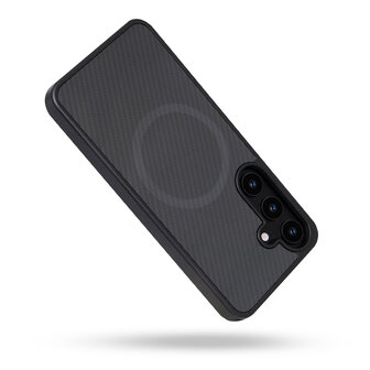 Samsung S25 - Zwart - Carbon MagSafe Back Cover